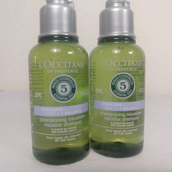 L'Occitane Gentle & Balance Micellar Shampoo (all Hair Type) 35 Ml X 2 NEW - Picture 3 of 6